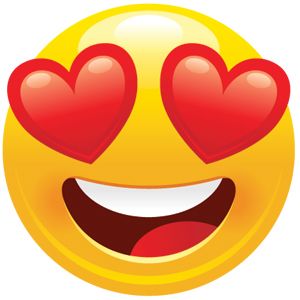 heart emoji icon 3d face smile