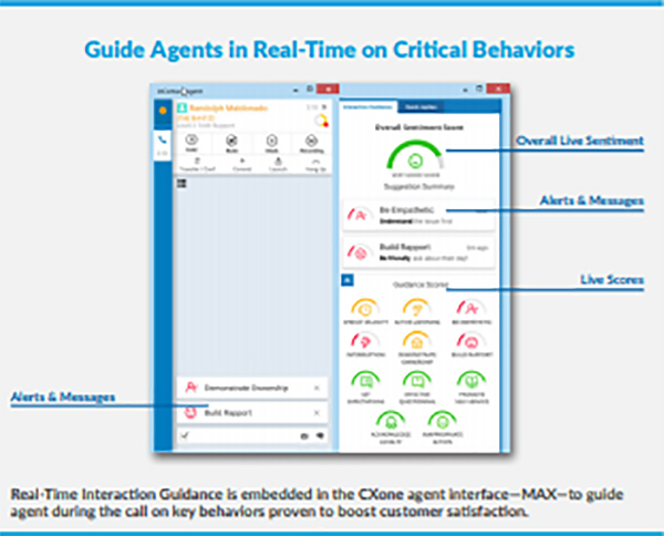 guide agents in real time on critical behaviours